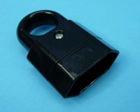 GN.SIEC.GP2C-2 2,5A/250V CZARNE 2P PLAST