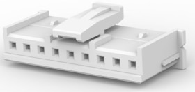 Socket housing, 9 pole, pitch 2.5 mm, straight, natural, 1969442-9