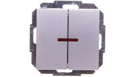 Sentia Łącznik Świecznikowy 10A Z Podświetleniem Srebrny Połysk 1424-56