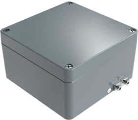 Aluminum EX enclosure, (L x W x H) 160 x 160 x 91 mm, gray (RAL 7001), IP66, 251616090
