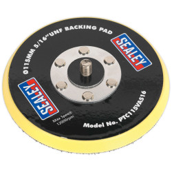 Sealey PTC115VA516 Hook &amp; Loop Backing Pad &#xD8;115mm 5/16&quot;UNF