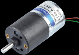 L149.6.392 Geared motor 27 mm, 392:1, 6 V DC
