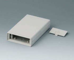 ABS shell housing, (L x W x H) 113 x 77 x 33 mm, gray white (RAL 9002), IP40, A9408336
