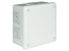 Puszka n/t 118x118x68 IP55 6-wl dł.gum. biała VP 053-01 61.165 ELEKTRO-PLAST