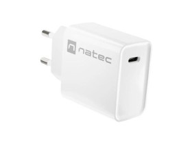 ŁADOWARKA SIECIOWA NATEC RIBERA 1X USB-C 20W BIAŁA NUC-2059