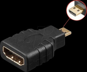 IADAP-HDMI-MD Adapter, HDMI female to HDMI Micro D male