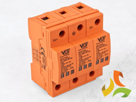 Ogranicznik przepięć PV DC Typ 1+2 (B+C) 1000V 3P 12,5kA 4,0kV DC BC3P12.5 KA VCX