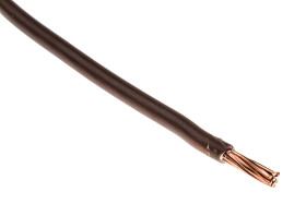 Przewód montażowy 16mm² Brązowy RS PRO PVC TI1 450 V DC, 750 V AC dł. 50m 7/1,7 mm 70°C BS EN 50525-2-31:2011 Klauzula