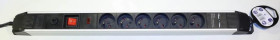 Listwa przepięciowa 2x USB 6x gniazdo sieciowe 16A 3m