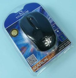 MYSZ TITANUM MARLIN OPT.USB CZARNA PRZEW