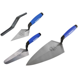 Faithfull FAIPTFSET4 Prestige Professional Brick Trowel Set, 4 Piece