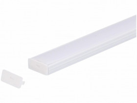 Zaślepka PCV Line Slim biała z otworem