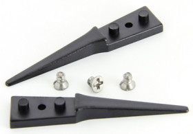 ESD replacement tips, uninsulated, antimagnetic, PVDF, 40 mm, A242SV