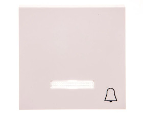 Lumina Klawisz kontrolny z symbolem Dzwonek” z soczewką biały WL6110