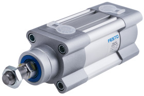 Siłownik pneumatyczny z tłoczyskiem skok: 20mm Festo Ø 40mm dwustronnego działania Action 181.9mm z amortyzacją