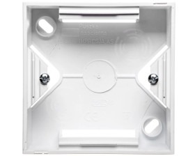 AS Puszka natynkowa pojedyncza biała PNP-1G/00