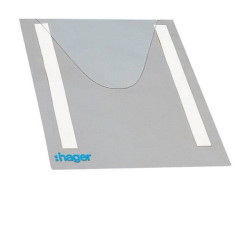 Hager FZ794 Transparent Cover 1pc Plastic Light Grey Self-Adhesive