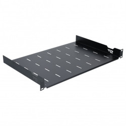 Półka stała do szafy RACK 19" 1U 300mm czarna