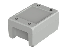 Aluminum enclosure, (L x W x H) 121 x 86 x 60 mm, light gray (RAL 7035), IP69K, 00162125