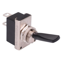 R13-25A1 Black Paddle On-Off 12mm Toggle Switch 6A 250VAC