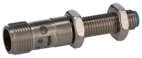 Czujnik zbliżeniowy M8 Indukcyjny 6 mm SICK Niewpuszczany 10→ 30 V DC długość 52mm Gwintowany
