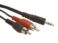 KAB06.15 Kabel 2xRCA (chinch) - JACK3.5 długość: 1.5m