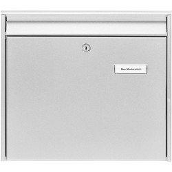 Burg W&#xE4;chter 61130 Letterbox Steel Silver EN 13724 with 2 Keys