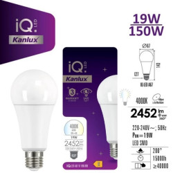 Żarówka LED E27 IQ-LED A67 N 19W-NW 2452lm 4000K barwa neutralna 3 lata Gwarancji 33747