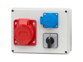 Rozdzielnica budowlana RB gniazda 32A/5 1x250V 0-1 IP44 R-190 F3.0088 F-ELEKTRO