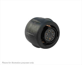 Złącze wielostykowe przemysłowe 6-pinowe Montaż na kablu Wtyczka Souriau Sunbank by Eaton