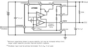200-mA, 16-V, low-dropout voltage regulator with adjustable or fixed voltage configuration