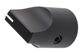 Pokrętło potencjometru oś: 6mm średnica: 16.4mm Aluminium Czarny RS PRO