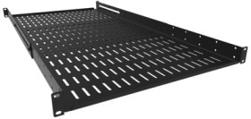 Depth shelf, steel, (W x H x D) 483 x 44 x 914 mm, 1 U, black, ADSV2536BK