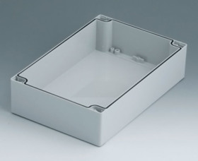 PC enclosure shell, (L x W x H) 240 x 160 x 60 mm, light gray (RAL 7035), C3162402