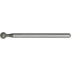Proxxon 28226 Diamond Grinding Pins 4.4mm Ball 2pieces for Steel/Glass