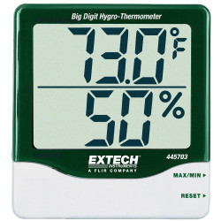 Extech 445703 Thermo-hygrometer Green/White Humidity &amp; Temp Max/Min Reset