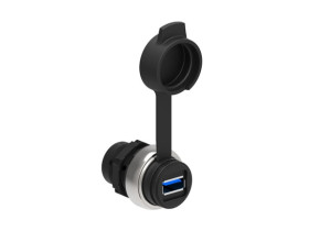 Gniazdo USB, typ 3.0, połączenie A/A fi 22mm IP65 LPCD01