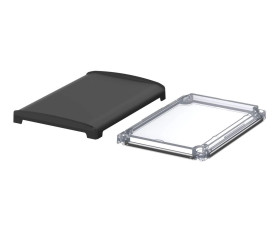 Bopla BOV 1712_ FG 9005 D G (48424350) - przezroczysta pokrywa BoVersa typu transparent z pełnym czarnym design coverem (170 x 1