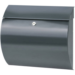 Burg W&#xE4;chter 38660 Toscana Letterbox Galvanised Steel Anthracite Key