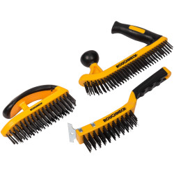 Roughneck 52-094 Heavy-Duty Wire Brush Set, 3 Piece