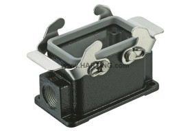 Obudowa złączy dużej mocy HARTING Montaż powierzchniowy rozmiar 10B Wpust boczny rozmiar gwintu M20 x 2