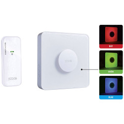 m-e 41162 Wireless Door Chime Set Backlit Converts Wired to Wireless