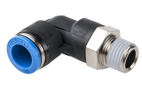 Złączka pneumatyczna R 1/4 męskie Wciskane 10 mm Festo Adapter gwintowany kolankowy R 1/4 męskie