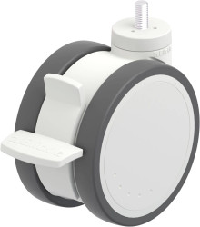 Blickle 935572 LKDH-PATH 125K-FI-GS10 Podwójna rolka z tworzywa sztucznego Średnica koła: 125 mm Maksymalne obciążenie: