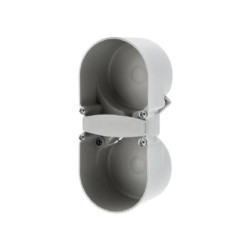 Integro Flow Puszka podtynkowa podwójna szara 9191502