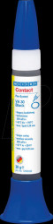 10025824 Cyanoacrylate adhesive, Contact VA 30 Black, 30 g, rubber-filled