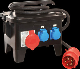 60551 M5 mobile CEE construction power distributor unit 32 A, 22 kW