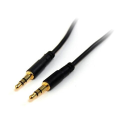 StarTech.com MU1MMS StarTech.com 1 ft Slim 3.5mm Stereo Audio Cable - M/M