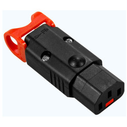 IEC Lock PA130100BK C13 IEC Lock Rewireable Connector