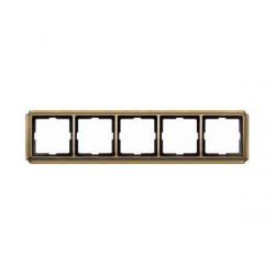 Ramka pięciokrotna Antique Mosiądz antyczny